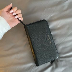 Black snakeskin wallet